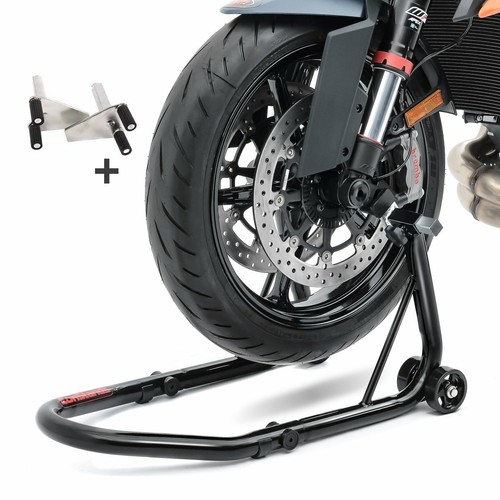 Motorcycle front paddock - front, stand