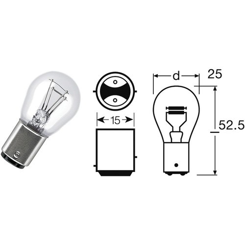 Osram bay15d bulb - osram,