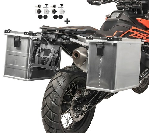 Aluminium pannier set gobi - aluminium,